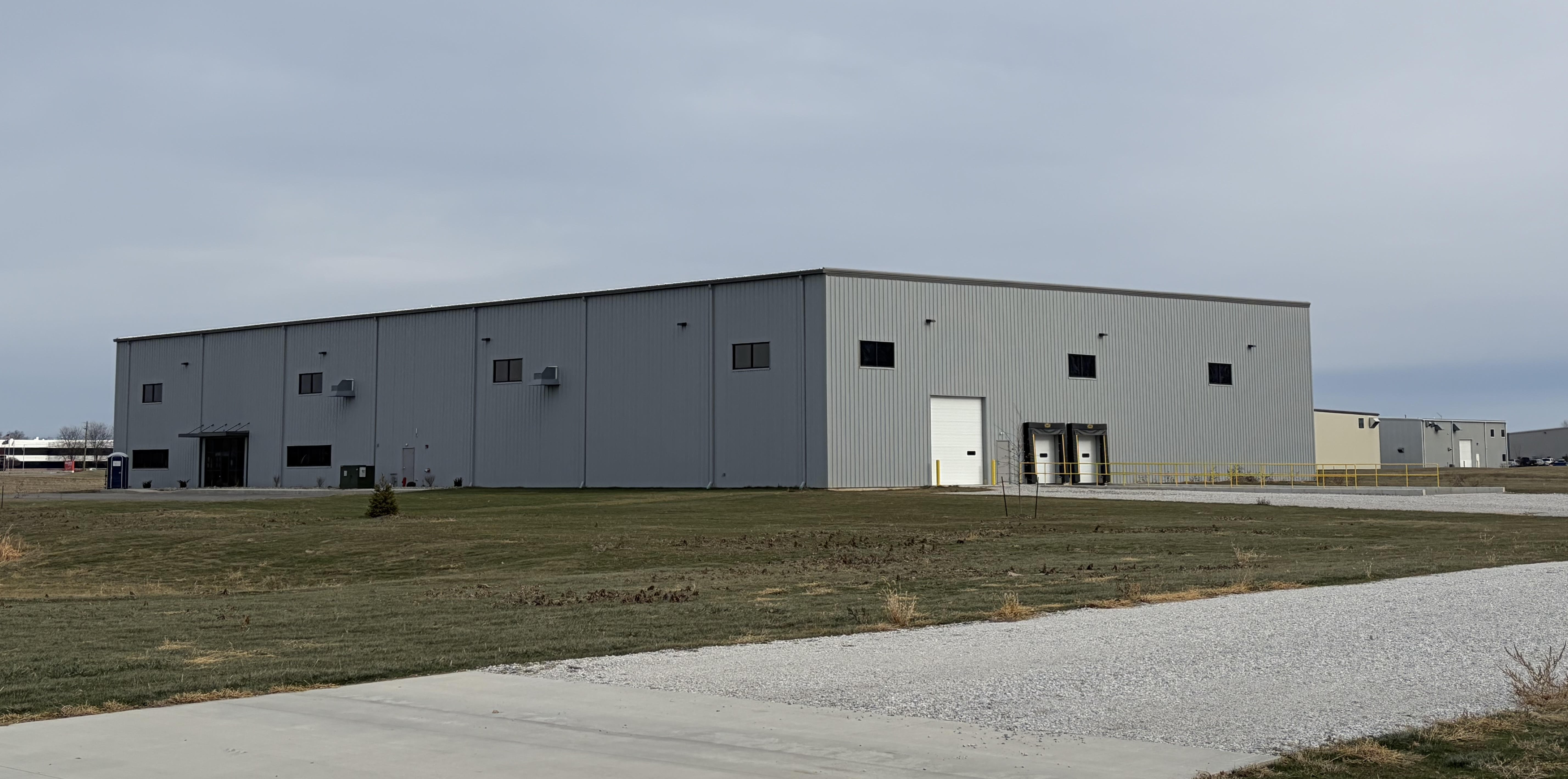 rendering of industrial building exterior